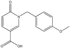 1-[(4-methoxyphenyl)methyl]-6-oxo-1,6-dihydropyridine-3-carboxylic acid Structure