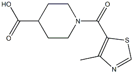 1-[(4-methyl-1,3-thiazol-5-yl)carbonyl]piperidine-4-carboxylic acid|