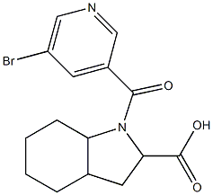 1-[(5-bromopyridin-3-yl)carbonyl]-octahydro-1H-indole-2-carboxylic acid