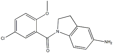  1-[(5-chloro-2-methoxyphenyl)carbonyl]-2,3-dihydro-1H-indol-5-amine