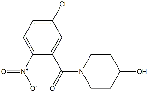 1-[(5-chloro-2-nitrophenyl)carbonyl]piperidin-4-ol Structure