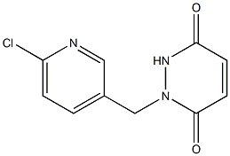 1-[(6-chloropyridin-3-yl)methyl]-1,2,3,6-tetrahydropyridazine-3,6-dione 化学構造式