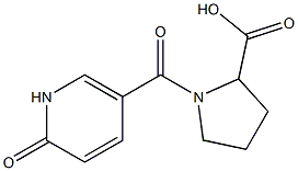 1-[(6-oxo-1,6-dihydropyridin-3-yl)carbonyl]pyrrolidine-2-carboxylic acid Structure