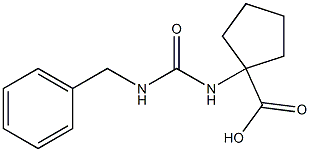 1-[(benzylcarbamoyl)amino]cyclopentane-1-carboxylic acid Struktur