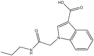 1-[(propylcarbamoyl)methyl]-1H-indole-3-carboxylic acid