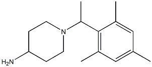 1-[1-(2,4,6-trimethylphenyl)ethyl]piperidin-4-amine 结构式