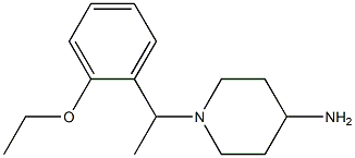 1-[1-(2-ethoxyphenyl)ethyl]piperidin-4-amine Struktur