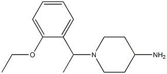 1-[1-(2-ethoxyphenyl)ethyl]piperidin-4-amine Structure