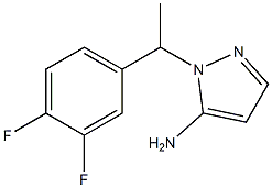 1-[1-(3,4-difluorophenyl)ethyl]-1H-pyrazol-5-amine Structure
