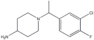 1-[1-(3-chloro-4-fluorophenyl)ethyl]piperidin-4-amine