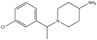 1-[1-(3-chlorophenyl)ethyl]piperidin-4-amine
