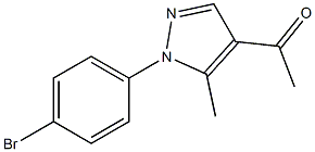 1-[1-(4-bromophenyl)-5-methyl-1H-pyrazol-4-yl]ethan-1-one Struktur