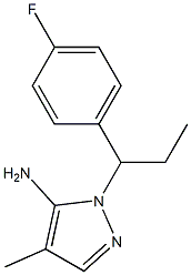 1-[1-(4-fluorophenyl)propyl]-4-methyl-1H-pyrazol-5-amine|