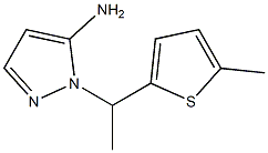 1-[1-(5-methylthiophen-2-yl)ethyl]-1H-pyrazol-5-amine Struktur