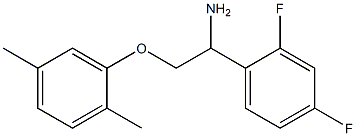 1-[1-amino-2-(2,5-dimethylphenoxy)ethyl]-2,4-difluorobenzene Structure