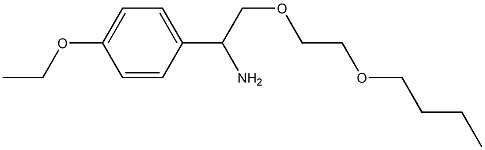 1-[1-amino-2-(2-butoxyethoxy)ethyl]-4-ethoxybenzene Structure