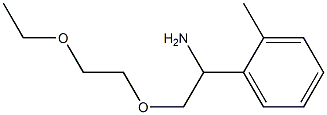 1-[1-amino-2-(2-ethoxyethoxy)ethyl]-2-methylbenzene Structure