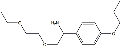 1-[1-amino-2-(2-ethoxyethoxy)ethyl]-4-propoxybenzene