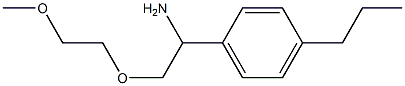 1-[1-amino-2-(2-methoxyethoxy)ethyl]-4-propylbenzene,,结构式