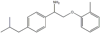 1-[1-amino-2-(2-methylphenoxy)ethyl]-4-(2-methylpropyl)benzene Structure