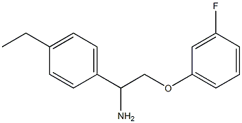 1-[1-amino-2-(3-fluorophenoxy)ethyl]-4-ethylbenzene