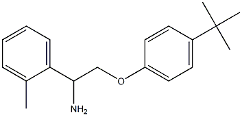 1-[1-amino-2-(4-tert-butylphenoxy)ethyl]-2-methylbenzene,,结构式