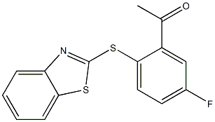 1-[2-(1,3-benzothiazol-2-ylsulfanyl)-5-fluorophenyl]ethan-1-one