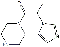 1-[2-(1H-imidazol-1-yl)propanoyl]piperazine Struktur