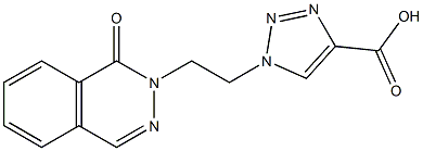 1-[2-(1-oxo-1,2-dihydrophthalazin-2-yl)ethyl]-1H-1,2,3-triazole-4-carboxylic acid Struktur