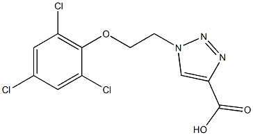 1-[2-(2,4,6-trichlorophenoxy)ethyl]-1H-1,2,3-triazole-4-carboxylic acid 结构式