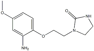 1-[2-(2-amino-4-methoxyphenoxy)ethyl]imidazolidin-2-one Structure