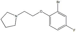 1-[2-(2-bromo-4-fluorophenoxy)ethyl]pyrrolidine 结构式