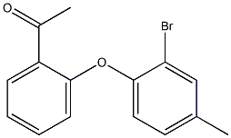 1-[2-(2-bromo-4-methylphenoxy)phenyl]ethan-1-one Structure