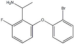 1-[2-(2-bromophenoxy)-6-fluorophenyl]ethan-1-amine Struktur