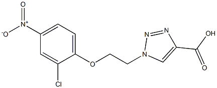 1-[2-(2-chloro-4-nitrophenoxy)ethyl]-1H-1,2,3-triazole-4-carboxylic acid Structure