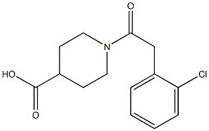 1-[2-(2-chlorophenyl)acetyl]piperidine-4-carboxylic acid