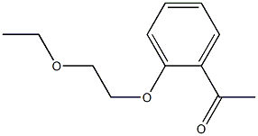 1-[2-(2-ethoxyethoxy)phenyl]ethan-1-one Struktur