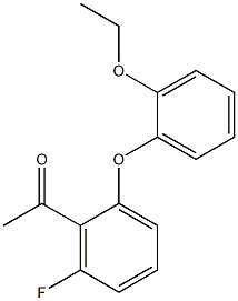 1-[2-(2-ethoxyphenoxy)-6-fluorophenyl]ethan-1-one Structure