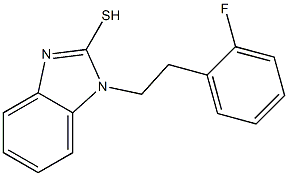 1-[2-(2-fluorophenyl)ethyl]-1H-1,3-benzodiazole-2-thiol 结构式