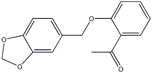 1-[2-(2H-1,3-benzodioxol-5-ylmethoxy)phenyl]ethan-1-one Structure