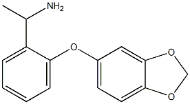 1-[2-(2H-1,3-benzodioxol-5-yloxy)phenyl]ethan-1-amine Structure