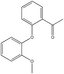 1-[2-(2-methoxyphenoxy)phenyl]ethan-1-one 化学構造式