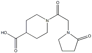  1-[2-(2-oxopyrrolidin-1-yl)acetyl]piperidine-4-carboxylic acid