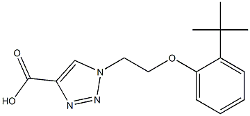 1-[2-(2-tert-butylphenoxy)ethyl]-1H-1,2,3-triazole-4-carboxylic acid