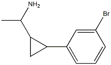 1-[2-(3-bromophenyl)cyclopropyl]ethan-1-amine