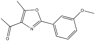 1-[2-(3-methoxyphenyl)-5-methyl-1,3-oxazol-4-yl]ethan-1-one Structure