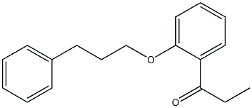 1-[2-(3-phenylpropoxy)phenyl]propan-1-one,,结构式