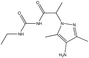 1-[2-(4-amino-3,5-dimethyl-1H-pyrazol-1-yl)propanoyl]-3-ethylurea