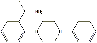 1-[2-(4-phenylpiperazin-1-yl)phenyl]ethan-1-amine Struktur