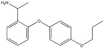 1-[2-(4-propoxyphenoxy)phenyl]ethan-1-amine 结构式